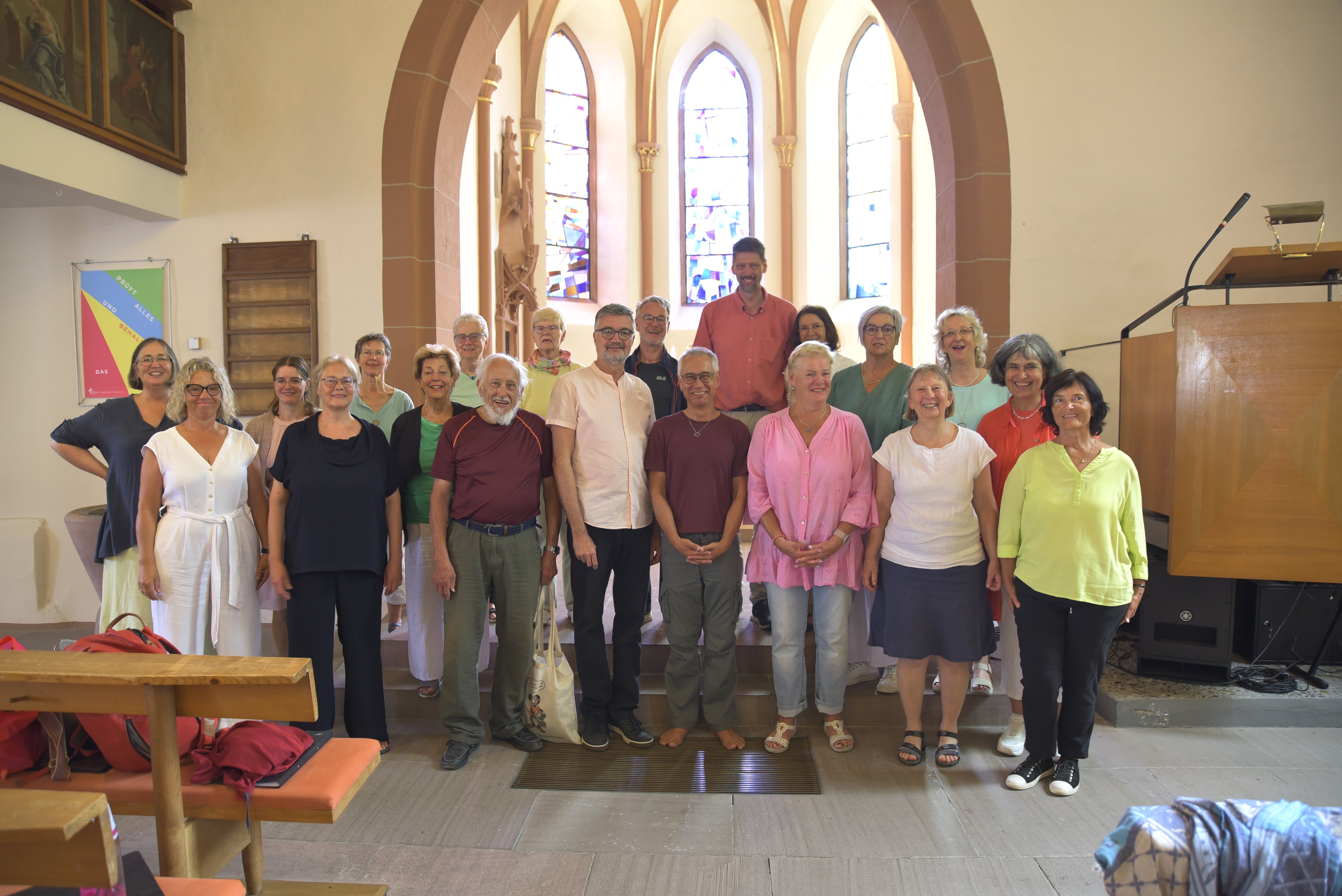 Die Mitglieder des evangelischen Kirchenchores bei einem gemeinsamen Treffen